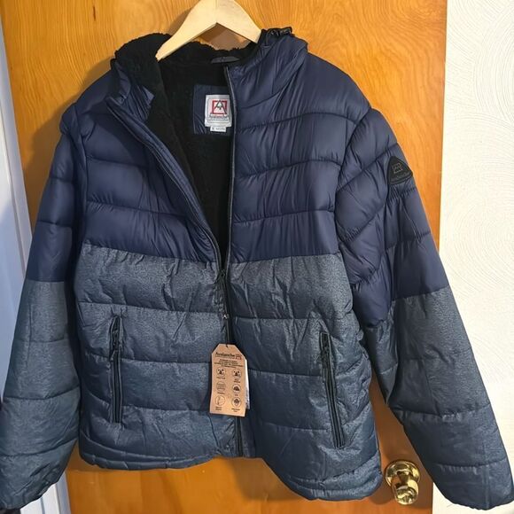 Avalanche Puffer Jacket Mens XL Fleece Lined Zip Pockets - Picture 2 of 7